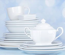 Stratton Catering Hiring - White China